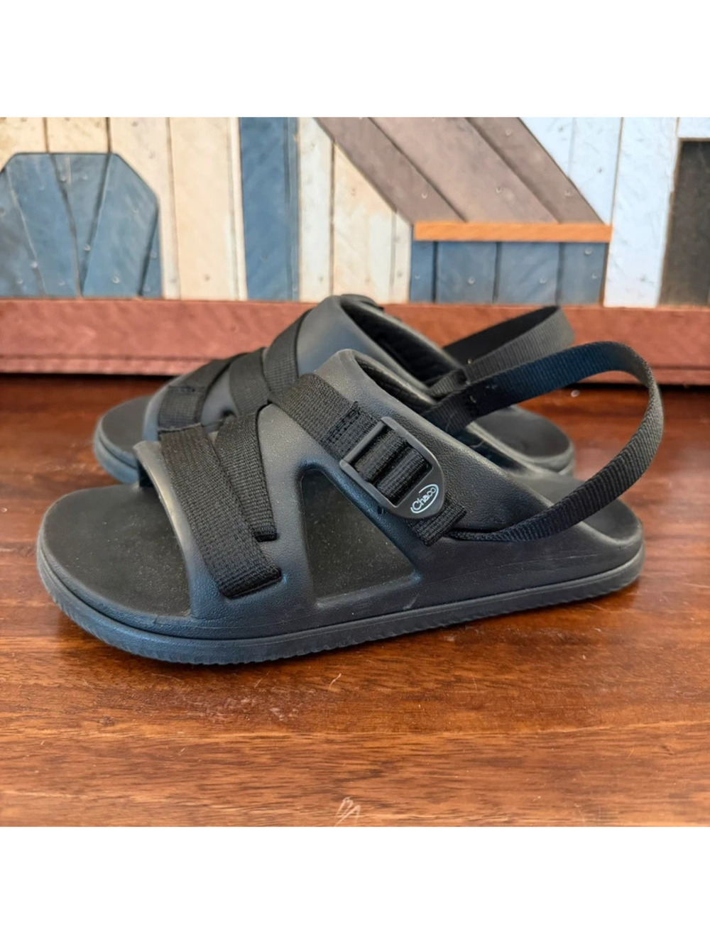 Chaco Kids Chillos Sport Sandals Black Size 2 Youth